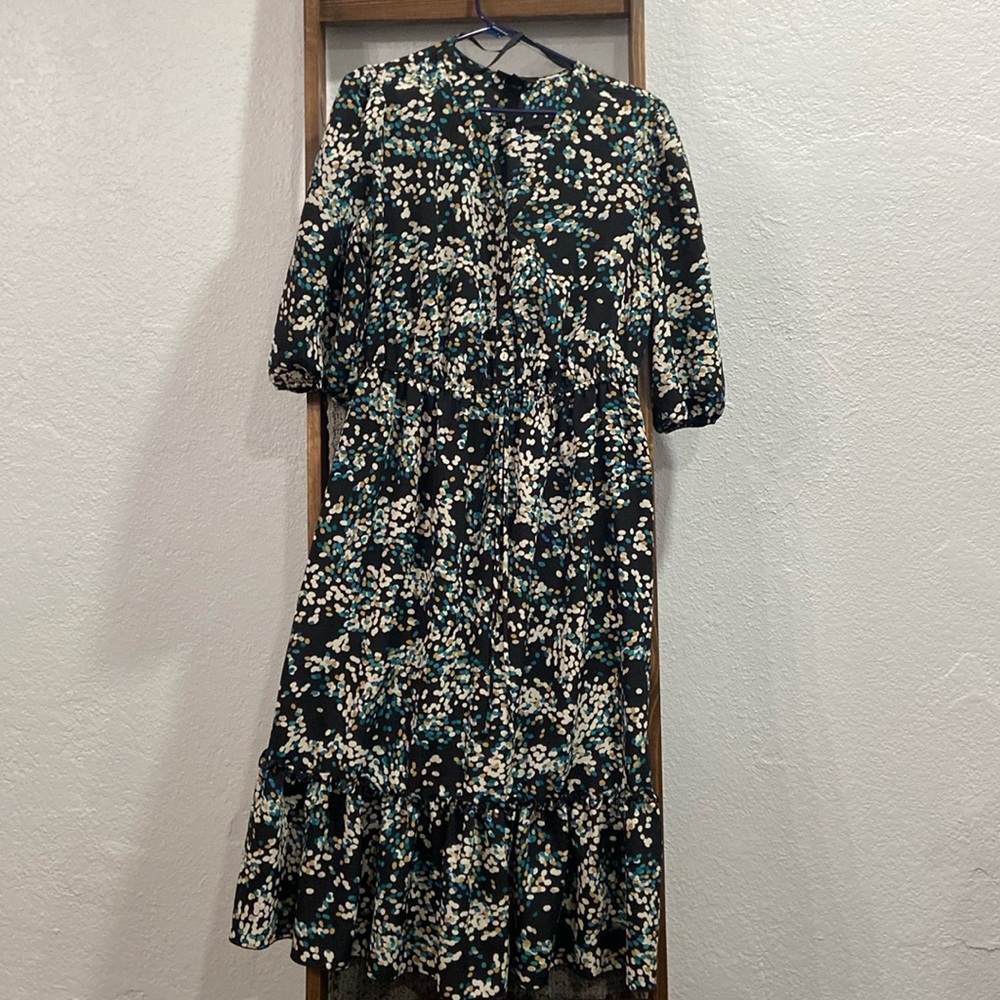 Size 14 blue and black dress